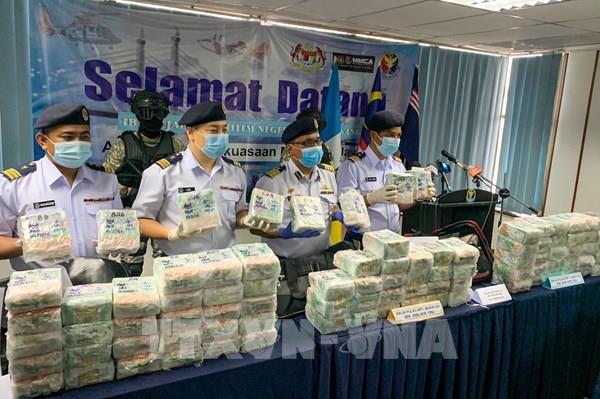 Malaysia thu giữ số lượng ma túy đá hơn 26 triệu USD