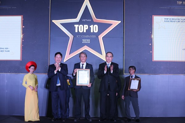 EVNICT được vinh danh Top 10 doanh nghiệp công nghệ thông tin Việt Nam
