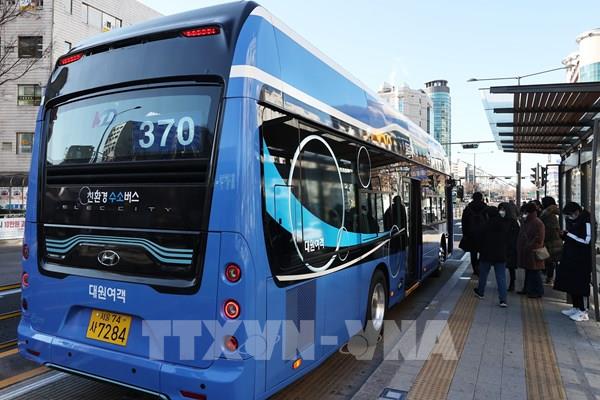 Hàn Quốc chính thức đưa xe buýt chạy bằng hydro vào hoạt động
