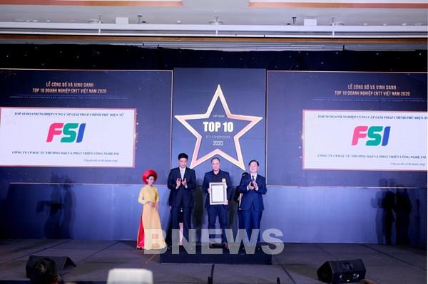 FSI giành cú đúp giải thưởng "Top 10 Doanh nghiệp ICT Việt Nam năm 2020"