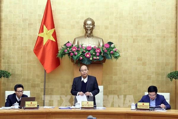 Thủ tướng chủ trì họp Thường trực Chính phủ về dự thảo Nghị quyết 01 năm 2021