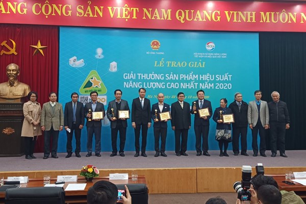 Trao giải sản phẩm hiệu suất năng lượng cao nhất năm 2020