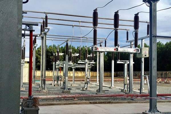 Đóng điện Dự án Mở rộng ngăn lộ 110kV tại Trạm biến áp 220kV Hàm Tân