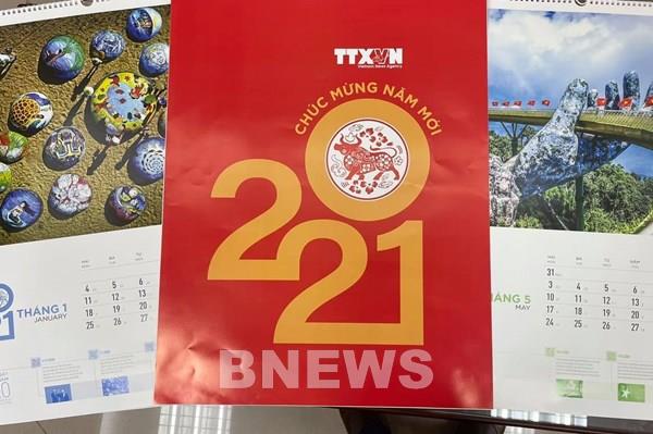 TTXVN giới thiệu “lịch 2021 tương tác” kết nối với nội dung báo chí