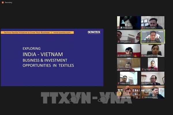 100 doanh nghiệp dệt may Việt Nam - Ấn Độ họp trực tuyến tìm cơ hội hợp tác