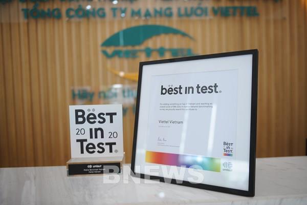 Viettel là nhà mạng đầu tiên đạt chứng nhận “Best in Test”