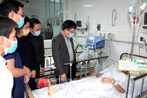 Nghệ An: Hỗ trợ các nạn nhân trong vụ thang cuốn bị rơi gây tai nạn