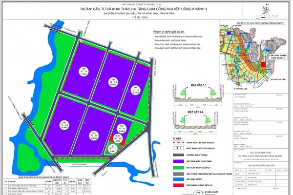 Hà Tĩnh khởi công 2 dự án hạ tầng kỹ thuật cụm công nghiệp