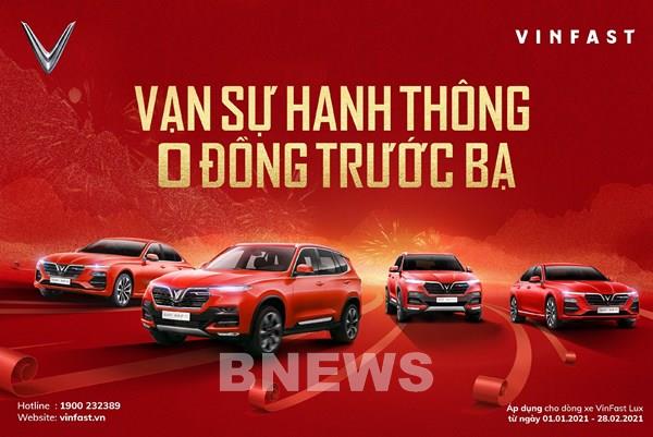 VinFast gia hạn chính sách “Trước bạ 0 đồng” cho xe Lux A2.0 và Lux SA2.0