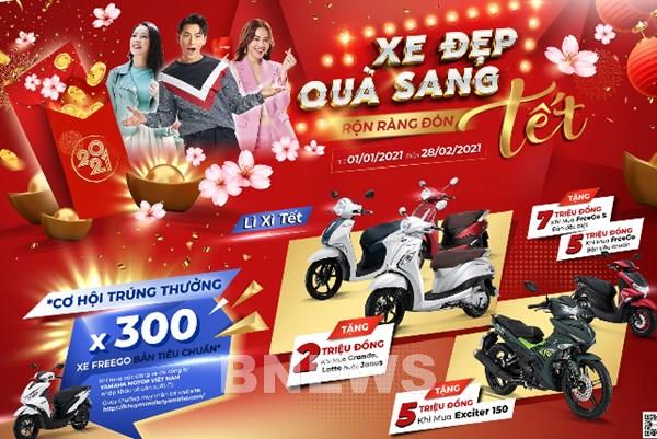 Bảng giá xe máy Yamaha tháng 1/2021, mua xe được tặng tiền