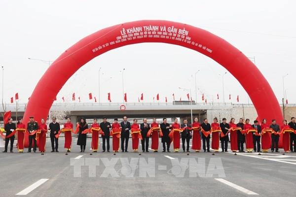 Khánh thành nút giao đường vành đai 3 với đường cao tốc Hà Nội - Hải Phòng