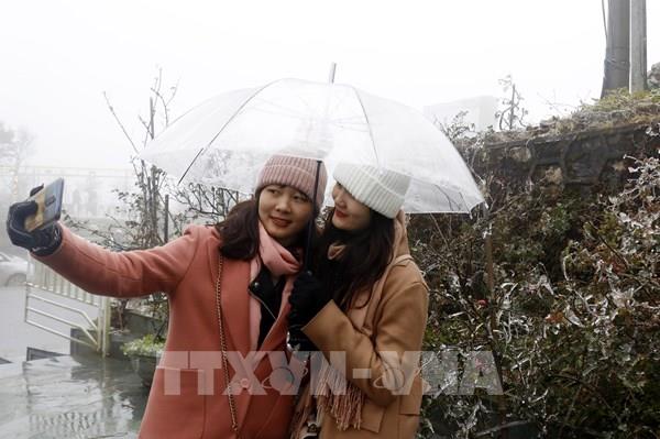 Sa Pa nhiệt độ giảm sâu còn -0,7 độ C, thấp nhất từ đầu mùa Đông