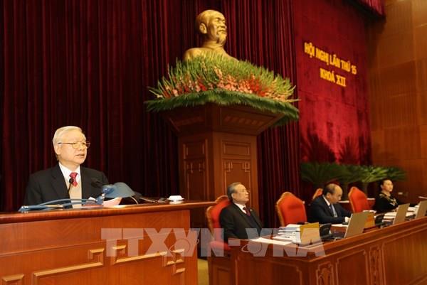 Tổng Bí thư, Chủ tịch nước Nguyễn Phú Trọng phát biểu khai mạc Hội nghị Trung ương 15