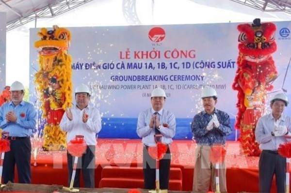 Cà Mau khởi công nhà máy điện gió có tổng mức đầu tư trên 10.000 tỷ đồng
