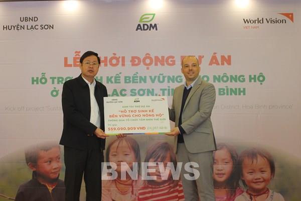 Tập đoàn ADM hỗ trợ gói sinh kế bền vững cho các hộ nông dân tỉnh Hòa Bình