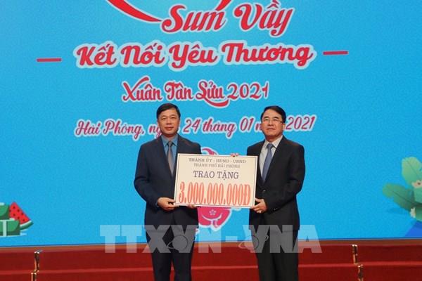 Hơn 7.000 lao động Hải Phòng được trao quà Tết sum vầy