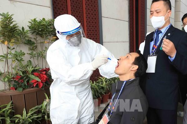 Xét nghiệm COVID-19 cho các đại biểu, lực lượng báo chí, an ninh, phục vụ Đại hội XIII của Đảng