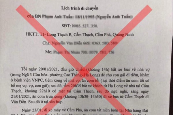 Đừng làm xã hội thêm rối loạn vì thông tin giả