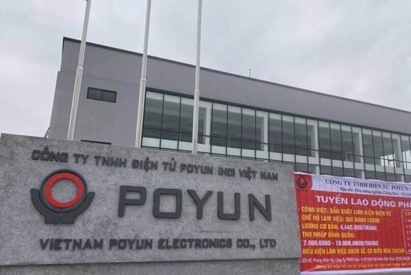Cách ly tập trung hơn 2.000 công nhân Công ty TNHH Điện tử POYUN Việt Nam 