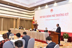 Họp báo Chính phủ tháng 1: Không có việc ngăn sông, cấm chợ trong tiêu thụ hàng hóa