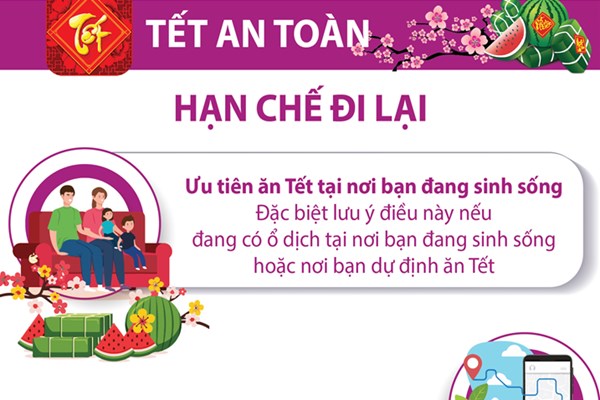 Tết an toàn: Hạn chế đi lại