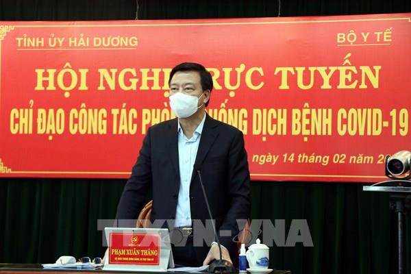 Bộ Y tế: Hải Dương cần xem xét áp dụng Chỉ thị 16/CT-TTg trên phạm vi rộng