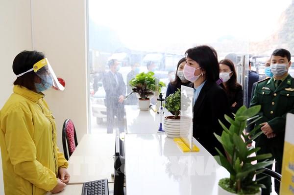 Điều tiết phương tiện hàng hóa xuất nhập khẩu qua Cửa khẩu Tân Thanh