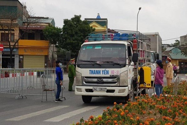 Hàng hóa lưu thông Hải Dương-Hải Phòng phải bảo đảm phòng dịch