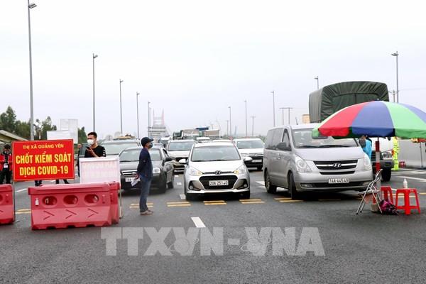 Người từ vùng dịch đến Quảng Ninh phải có giấy xét nghiệm âm tính với SARS-CoV-2