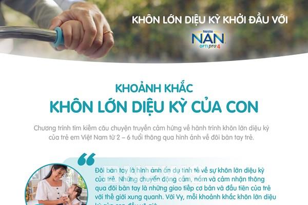 Nestlé NAN khởi động chương trình "Khoảnh khắc khôn lớn diệu kỳ của con"