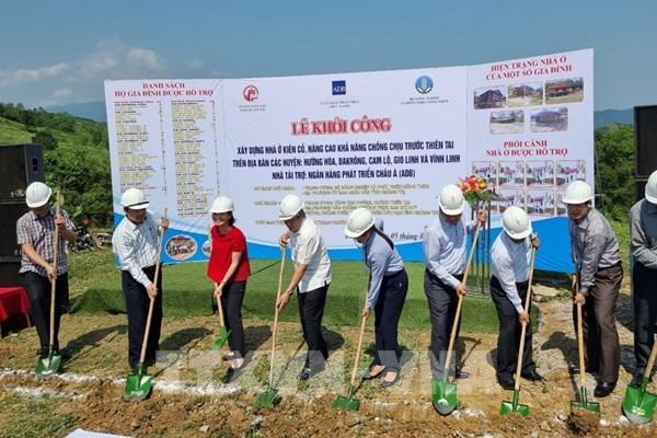 Quảng Trị khởi công xây nhà chống chịu thiên tai do ADB tài trợ