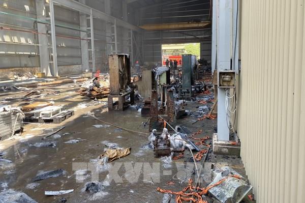 Bình Dương: Cháy nhà xưởng trong Khu công nghiệp Sóng Thần 2