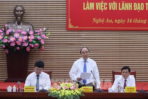 Thủ tướng Nguyễn Xuân Phúc thăm và làm việc tại tỉnh Nghệ An