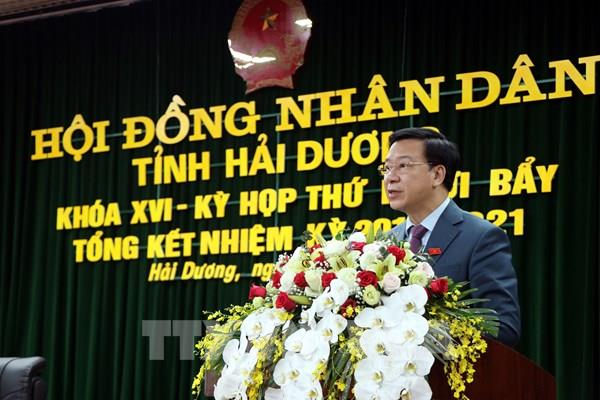 Ông Phạm Xuân Thăng được bầu giữ chức Chủ tịch HĐND tỉnh Hải Dương