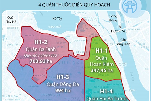 6 đồ án quy hoạch phân khu nội đô lịch sử tại Hà Nội