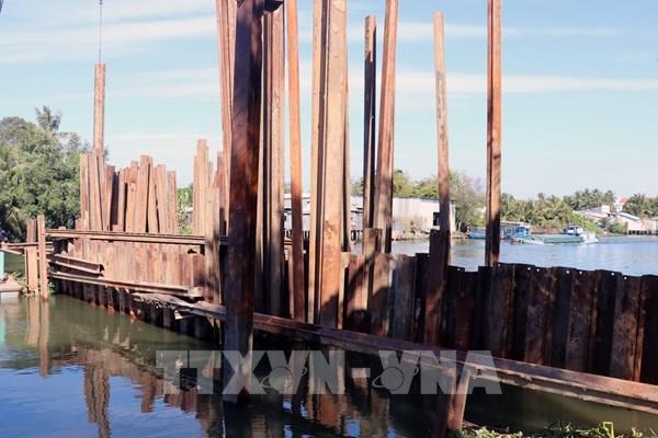 Kiên Giang đắp đập ngăn mặn, giữ ngọt trong mùa khô 2020 - 2021