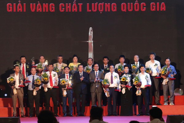 55 doanh nghiệp được tặng Giải thưởng Chất lượng Quốc gia năm 2020