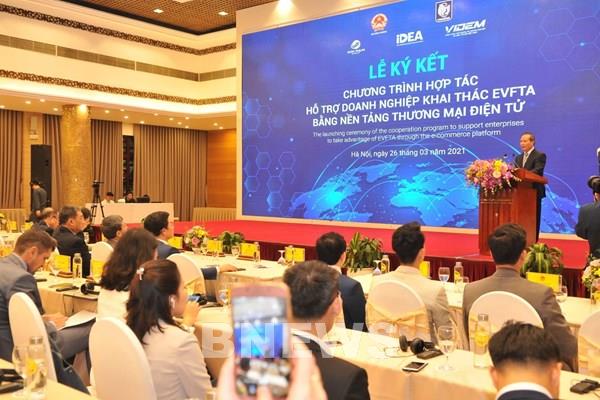 Ký kết Chương trình Hợp tác hỗ trợ doanh nghiệp khai thác Hiệp định EVFTA