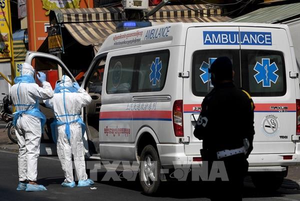 Campuchia: Số ca mắc COVID-19 trong ngày cao nhất từ trước đến nay