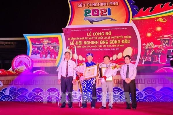 Lễ hội Nghinh Ông Sông Đốc trở thành Di sản văn hóa phi vật thể quốc gia