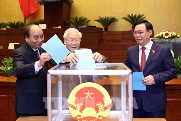 446 đại biểu tán thành thông qua Nghị quyết về việc miễn nhiệm Thủ tướng Chính phủ