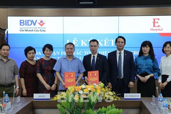 BIDV Cầu Giấy ký hợp tác toàn diện với Bệnh viện E Trung ương