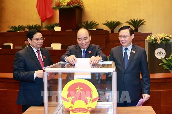 Quốc hội phê chuẩn một số Phó Thủ tướng, Bộ trưởng và thành viên khác của Chính phủ