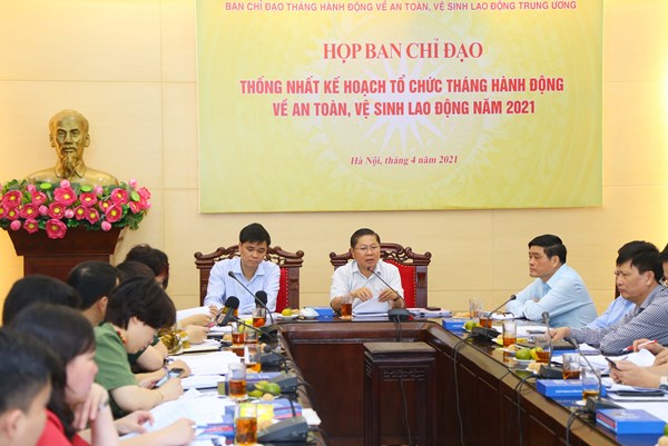Kế hoạch tổ chức Tháng hành động về an toàn, vệ sinh lao động năm 2021