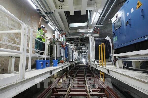 Trên công trường Dự án Metro Line 3 Hà Nội