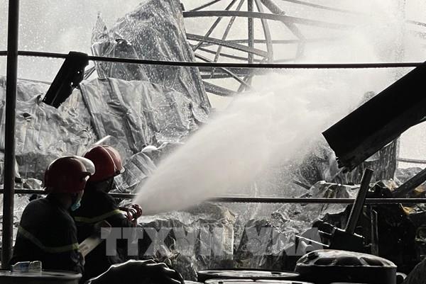 Cháy trong Khu công nghiệp Tân Đông Hiệp B