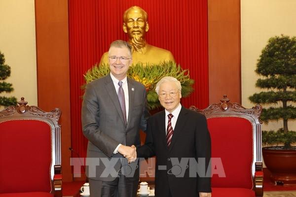 Tổng Bí thư Nguyễn Phú Trọng tiếp Đại sứ Hoa Kỳ tại Việt Nam
