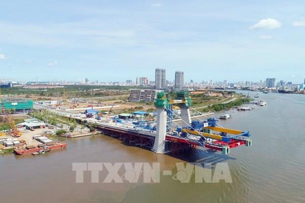 Cầu Thủ Thiêm 2 sẽ thi công trở lại cuối tháng 4