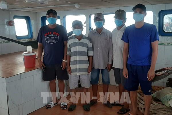 Phát hiện 5 thuyền viên nhập cảnh trái phép trên vùng biển Kiên Giang