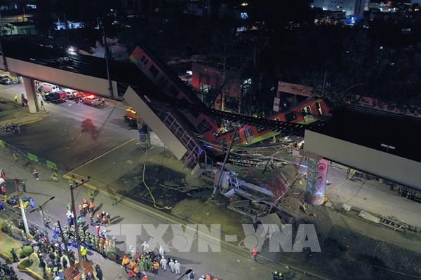 Vụ sập đường sắt trên cao tại Mexico: Số nạn nhân tử vong tiếp tục tăng cao